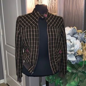 Super cute Brown zip up jacket